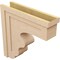 Ekena Millwork 8"W x 32"D x 32"H Thin Highland Rough Cedar Woodgrain TimberThane Corbel, Primed Tan CORUR08X32X32HLDRCPR - alternate 6